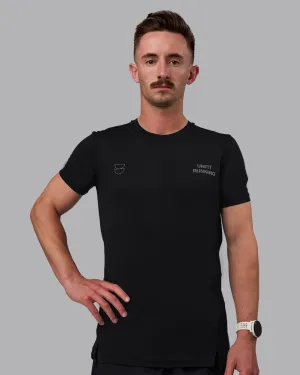 Unfit Pace Running Tee - Black-Reflective
