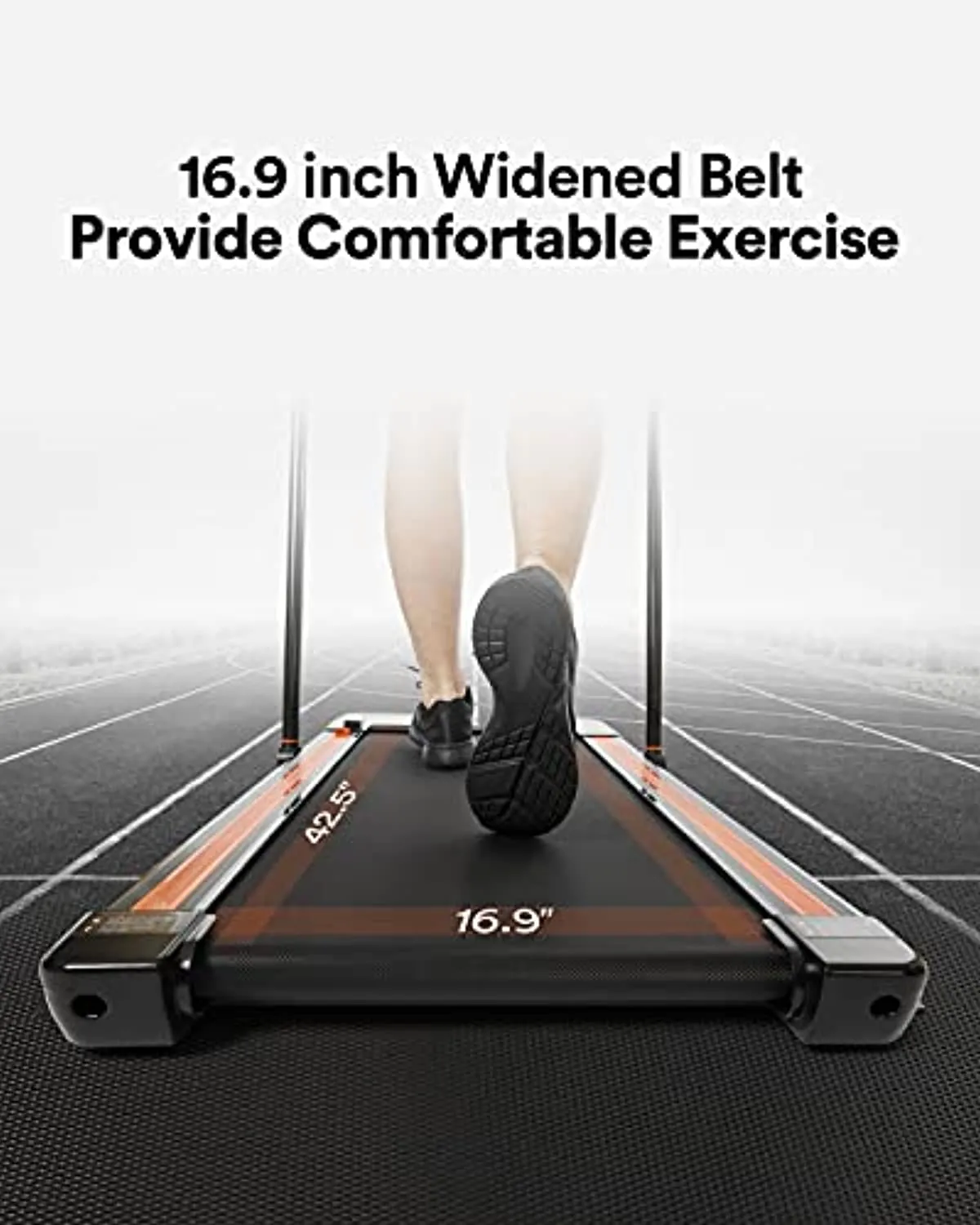 UREVO 2 in 1 Under Desk Treadmill, 2.5HP Folding Electric Treadmill Walking Jogging Machine for Home Office with Remote Control