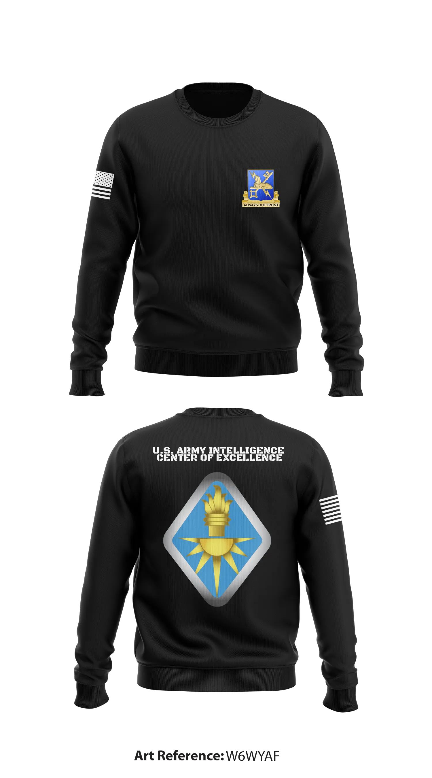USAICoE Store 1 Core Men's Crewneck Performance Sweatshirt - W6WYAf