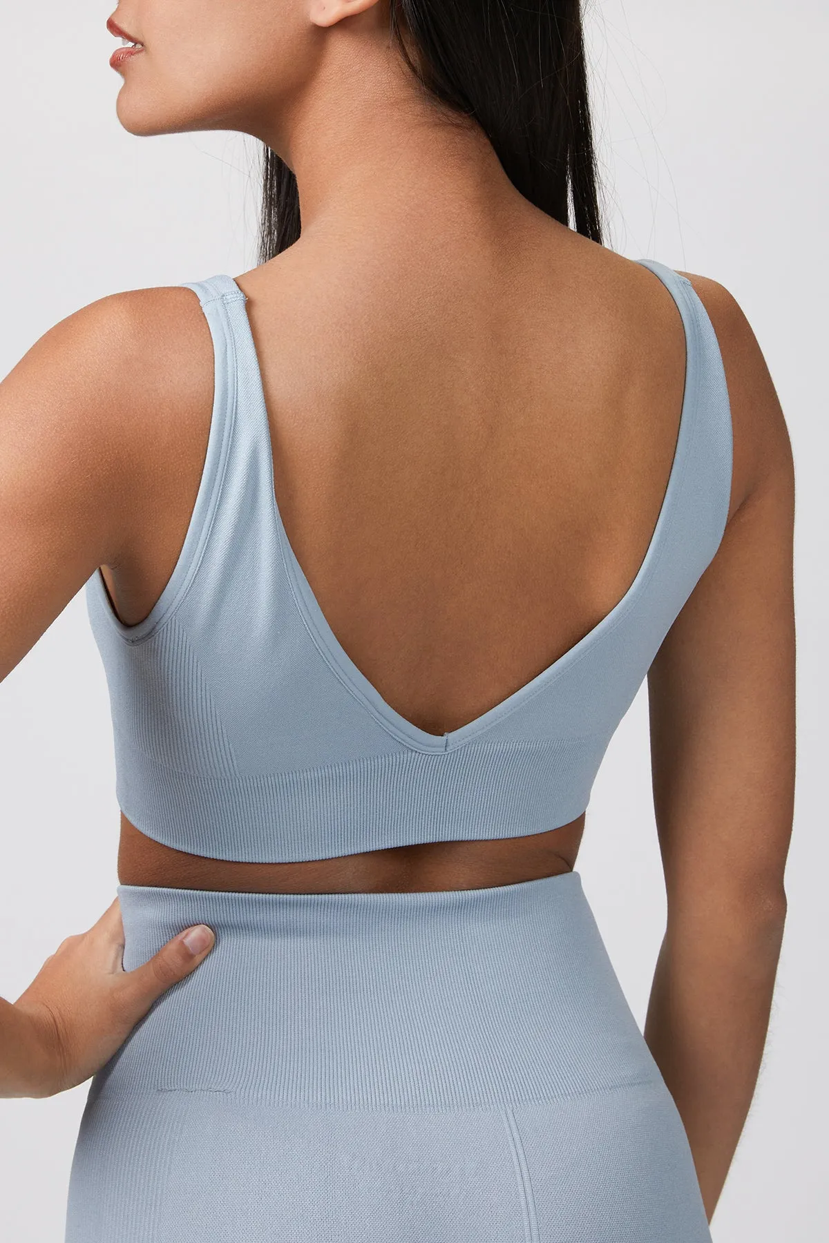 V-NECK BRA TOP