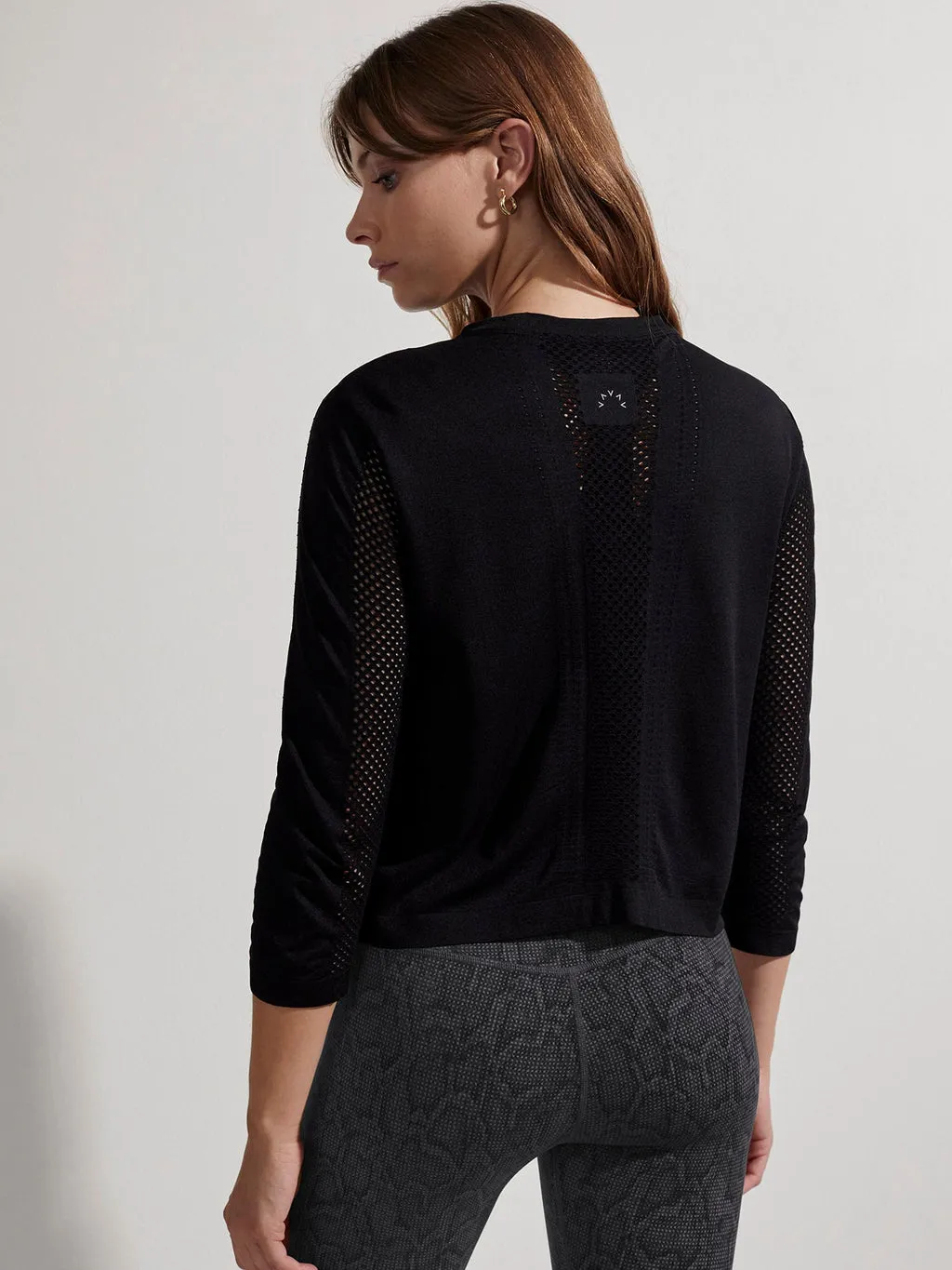Varley | Halldale Seamless Long Sleeve Tee {Black}