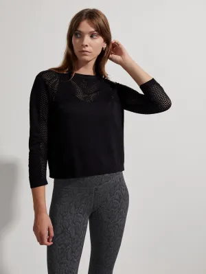 Varley | Halldale Seamless Long Sleeve Tee {Black}