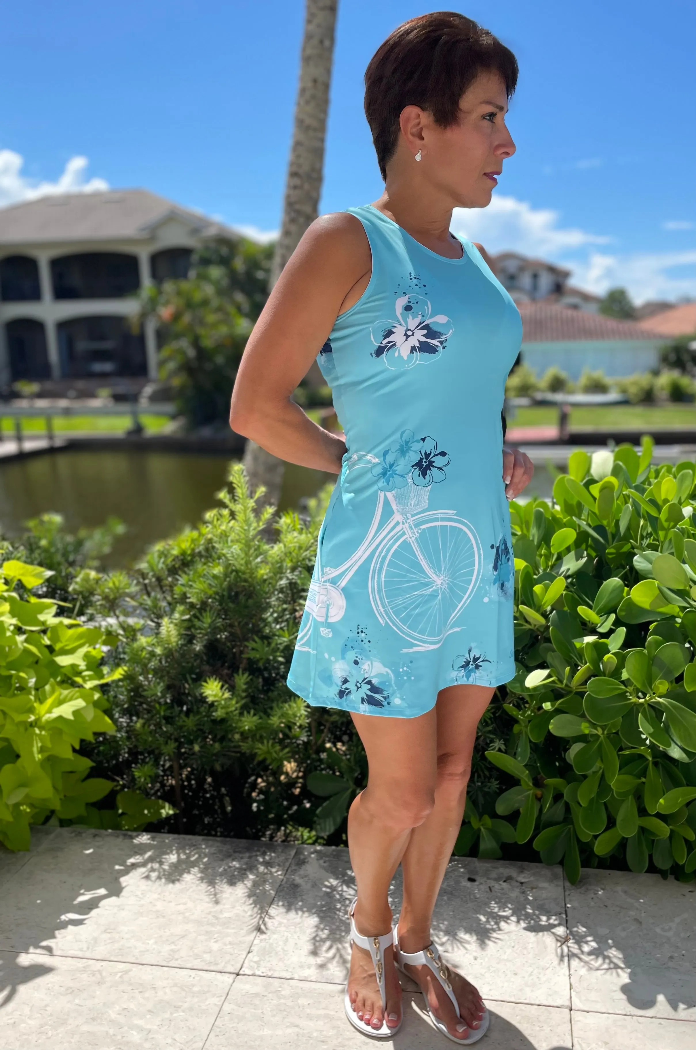 VENEZ - Dress - Cruise Bike Light Blue