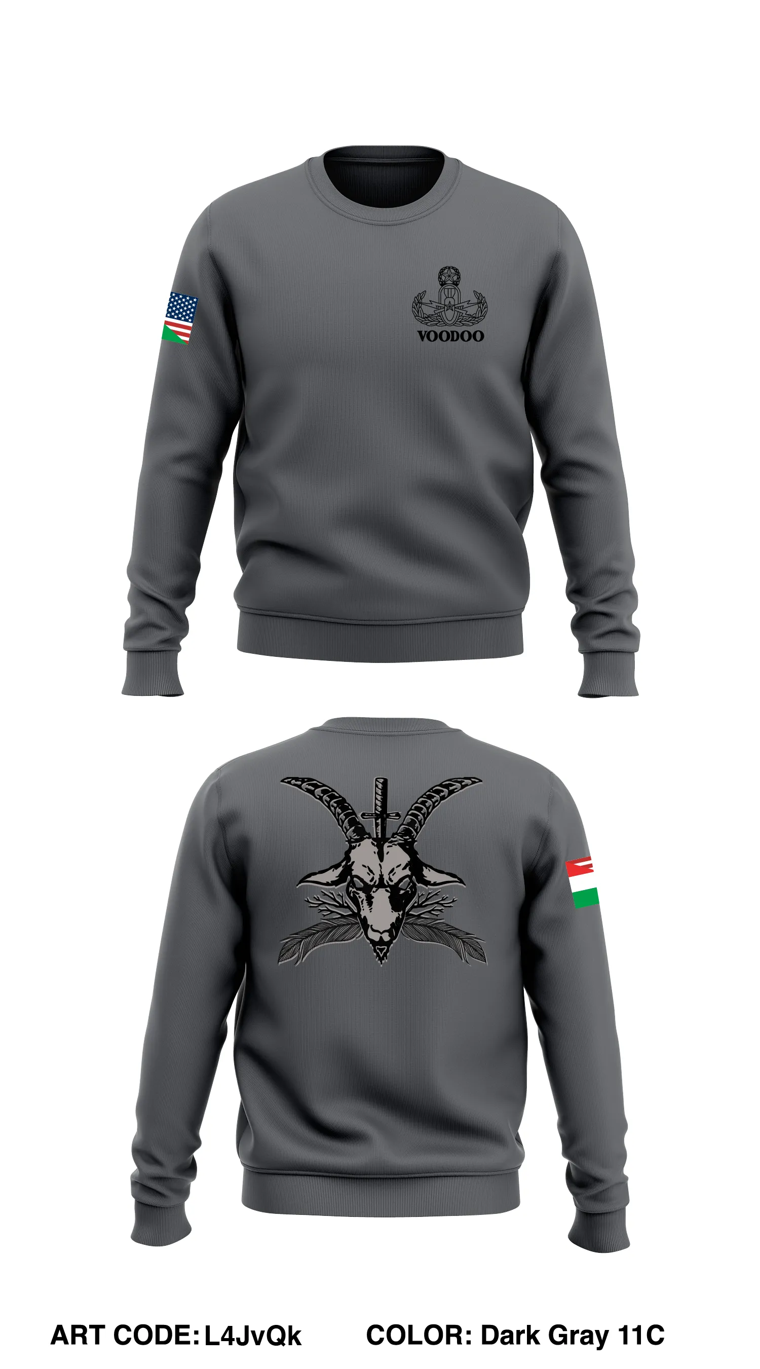 Voodoo Store 1 Core Men's Crewneck Performance Sweatshirt - L4JvQk