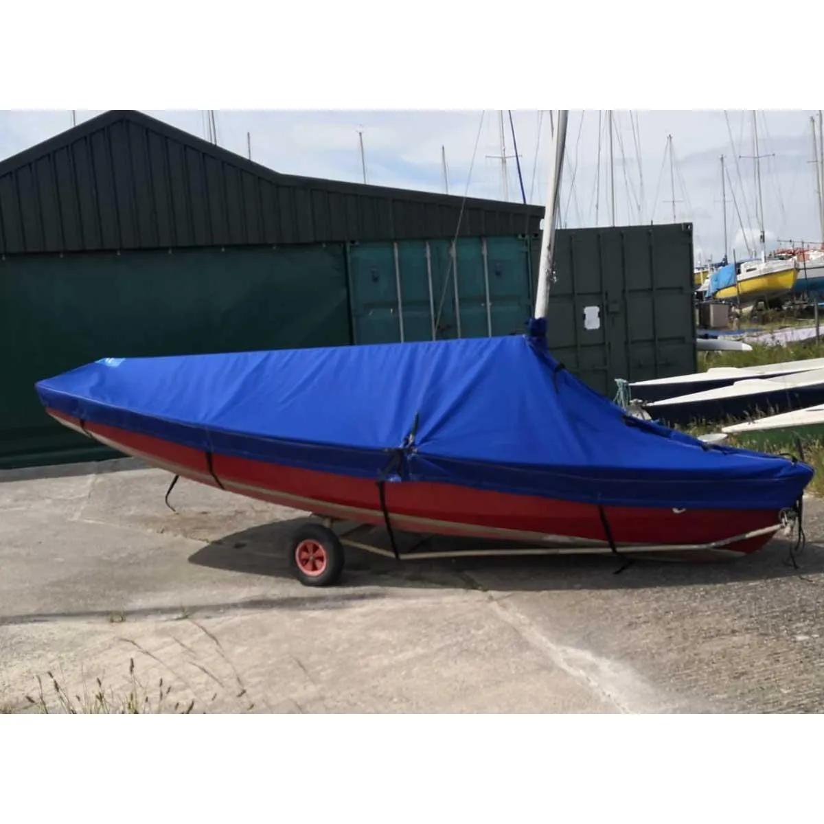 Wayfarer Boat Cover - Boom Up - Breathable Polycotton