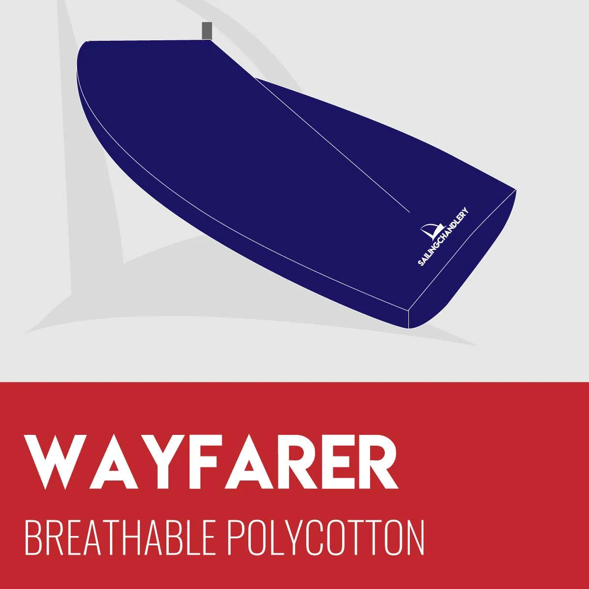 Wayfarer Boat Cover - Boom Up - Breathable Polycotton