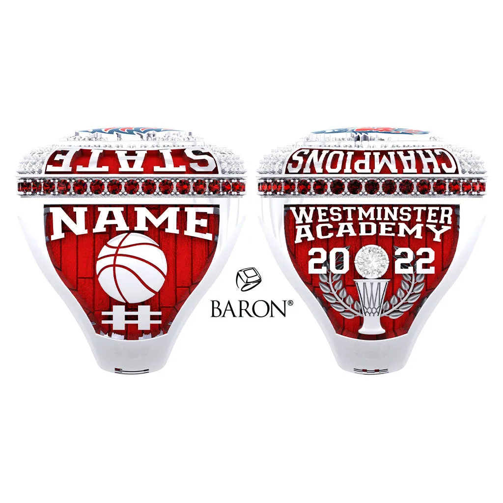 Westminster Academy Basketball 2022 Championship Ring - Design 1.4