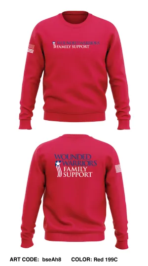 Wounded Warriors Family Support Store 1 Premium Core Men's Crewneck Performance Sweatshirt - bseAh8