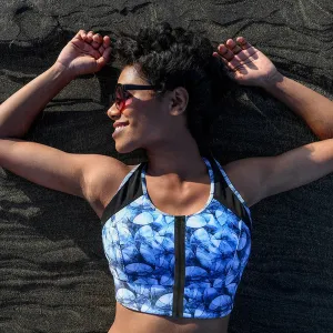 ZIP FRONT CAIRNS CROP // TECHTONIC & BLACK