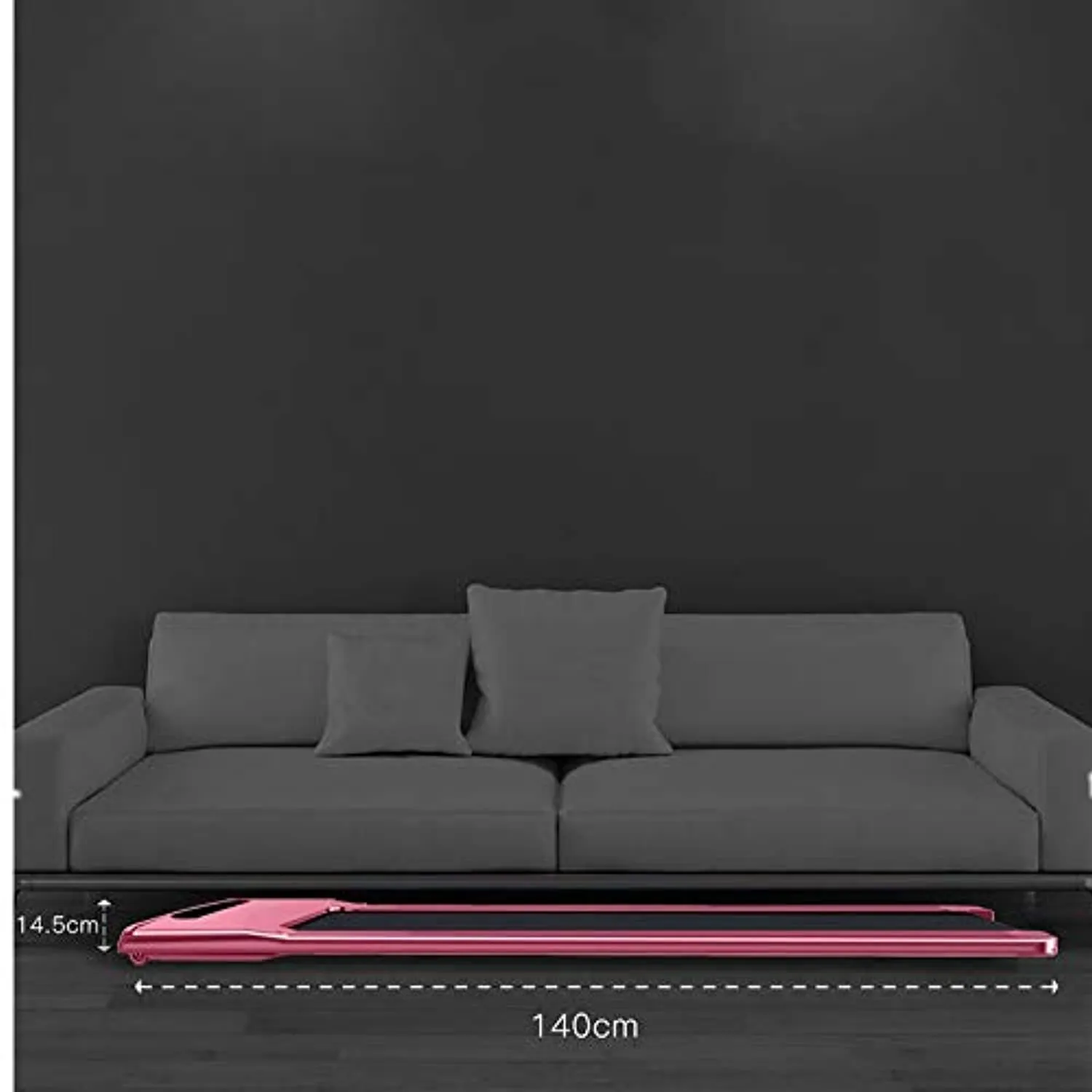 Zzfni Treadmill Household Flat Treadmill, Walking to Lose Weight Ultra-Quiet Simple Folding Machine, Home Fitness Sports Foldable Treadmill