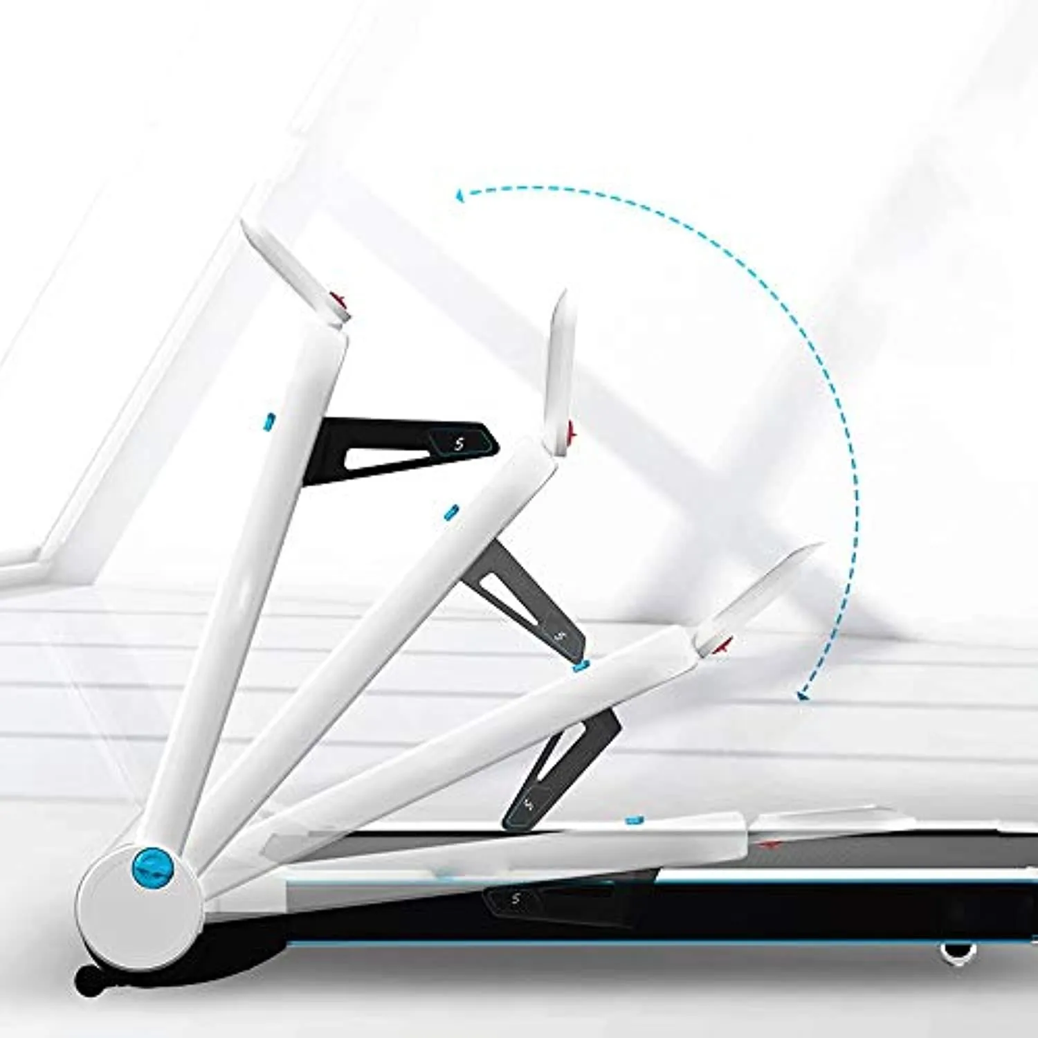 Zzfni Treadmill Treadmills for Home Jogging Machine Gym Treadmill Fitness Electric W/Smart Indoor Small Models Loss Weight Silent Treadmill Shock Absorption Folding Treadmill Foldable Treadmill
