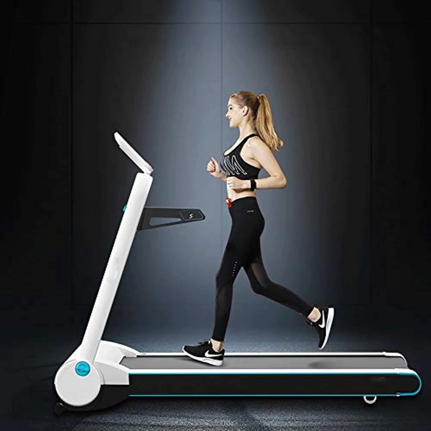 Zzfni Treadmill Treadmills for Home Jogging Machine Gym Treadmill Fitness Electric W/Smart Indoor Small Models Loss Weight Silent Treadmill Shock Absorption Folding Treadmill Foldable Treadmill